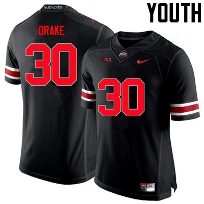 Youth Ohio State Buckeyes #30 Jared Drake Black Nike NCAA Limited College Football Jersey On Sale JFN1844MO